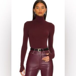 New Sealed Commando Ballet Turtleneck Bodysuit (Color Raisin, One Size)